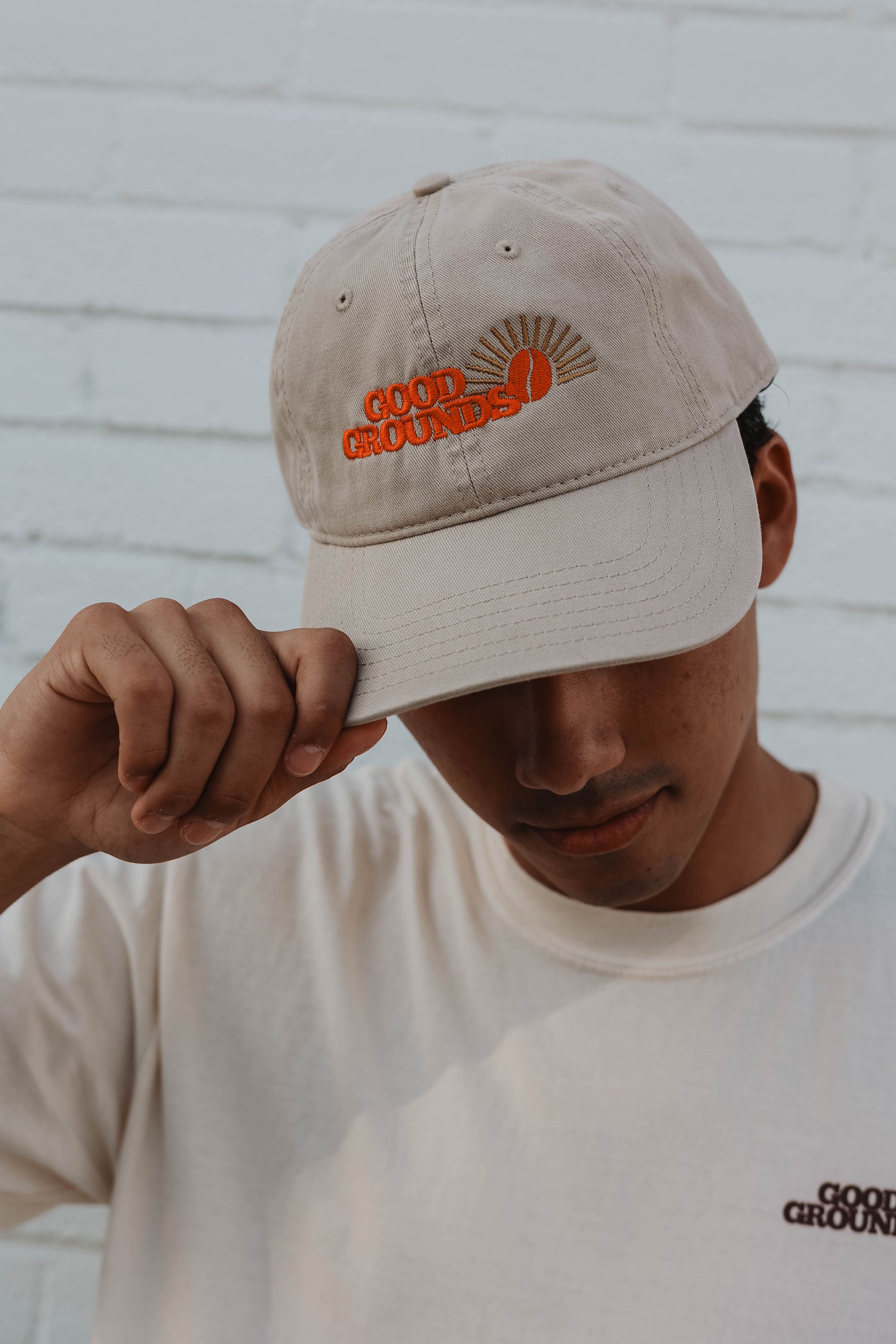 Good Grounds Coffee Roasters Dade City Florida Land'o'lakes Wesley Chapel Zephyrhills Lutz Cap Dad Hat worn by Guy