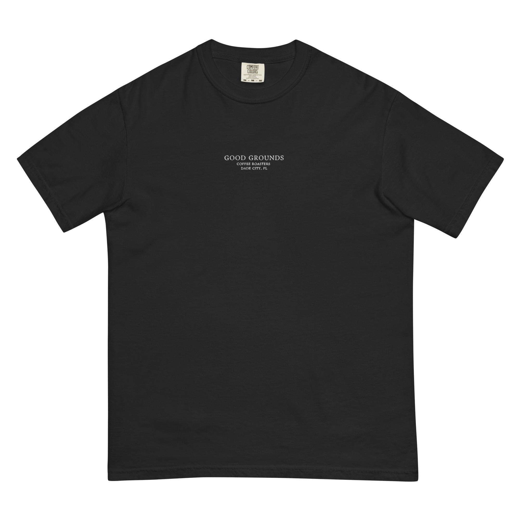 Good Grounds Stitched Tee - Good Grounds Tampa Dade City Coffee Roaster Pasco County Wesley Chapel Land'O'Lakes Fresh Roasted