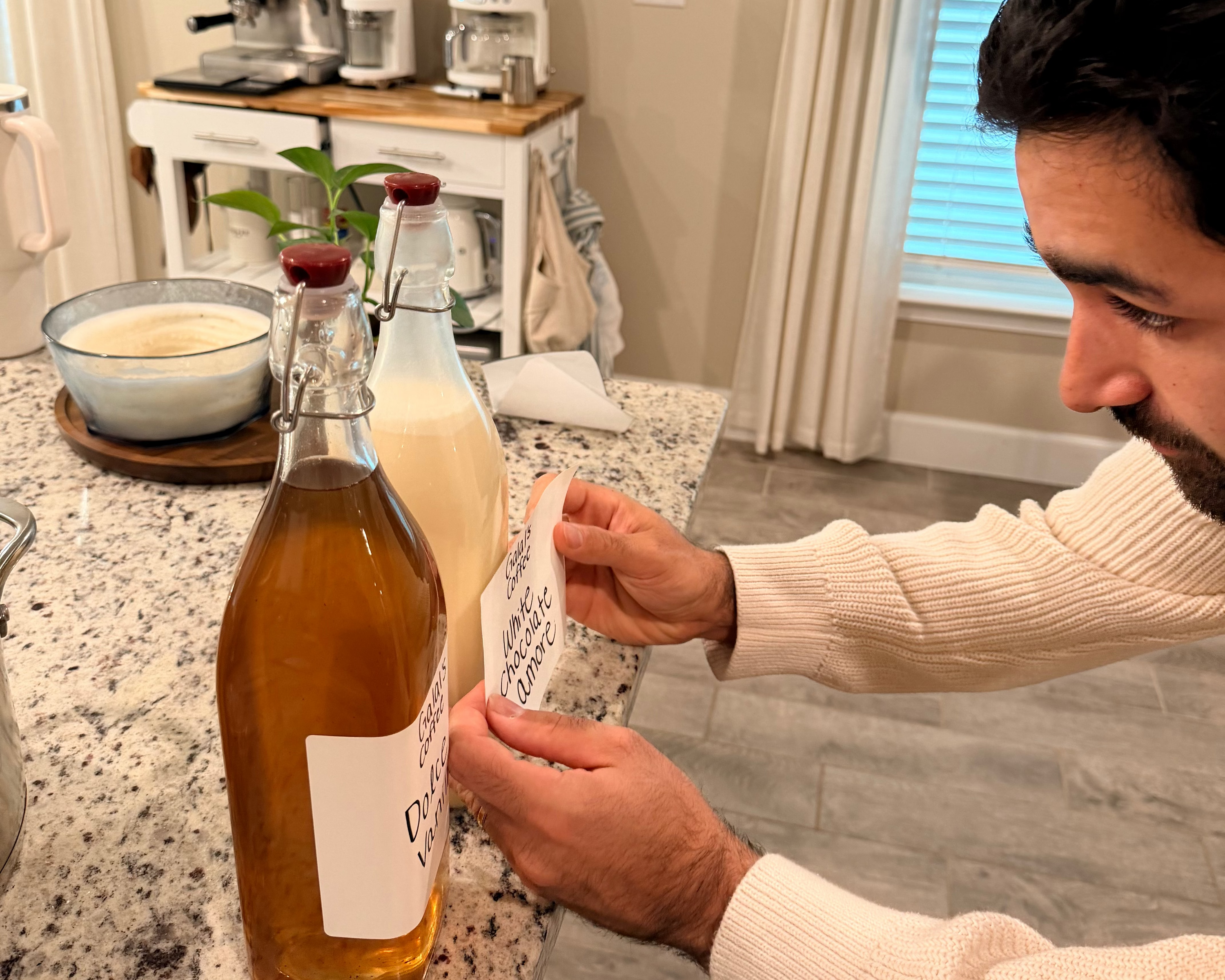 Local Coffee Roaster in Dade City making home made syrup for a community event